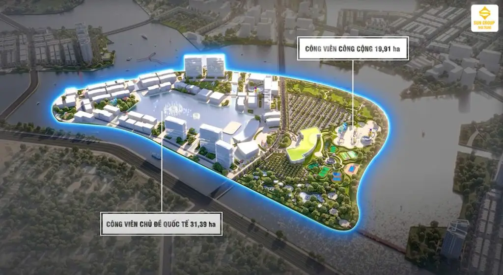 Địa thế Đô thị Đảo Sun Group Nha Trang