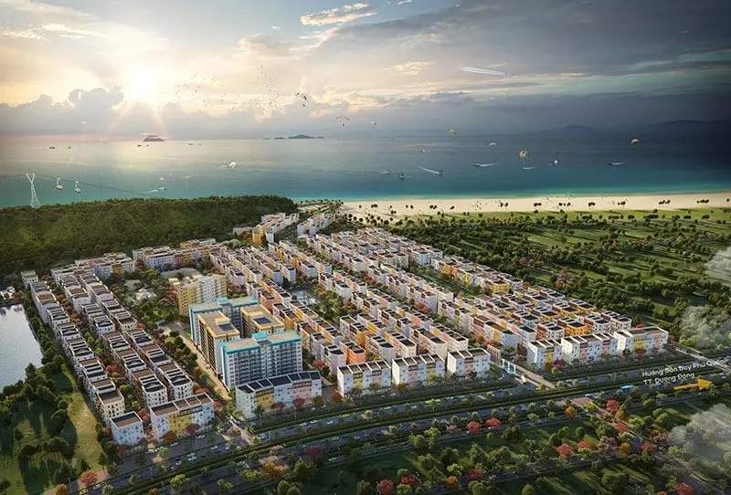 Toàn cảnh khu đô thị Sun Group Nha Trang nhìn từ trên cao