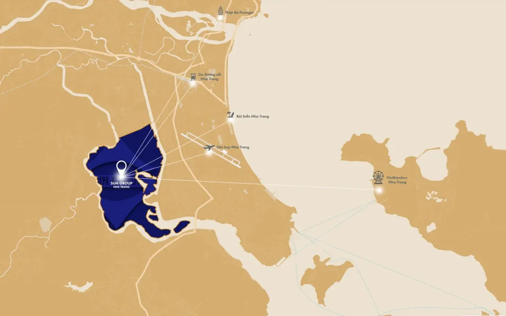 Vị trí chiến lược dự án Sun Group Nha Trang