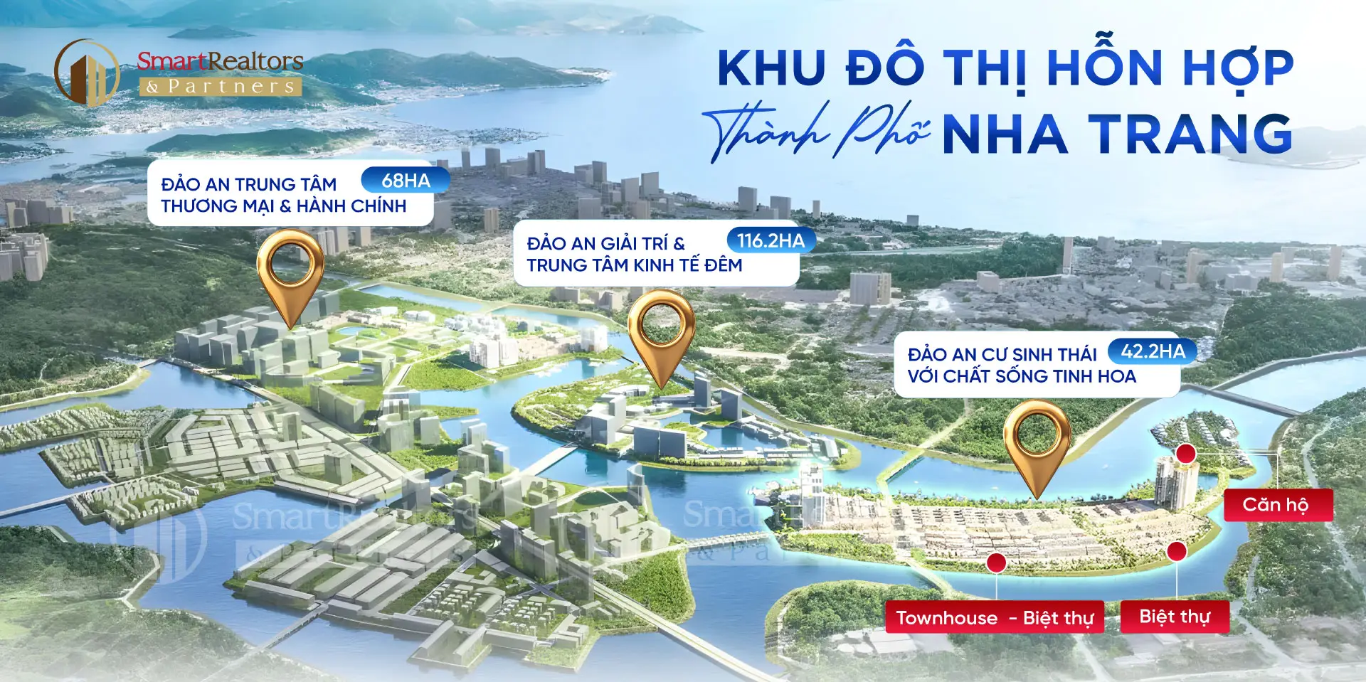 Phối cảnh tổng thể khu đô thị hỗn hợp Charmora City Nha Trang
