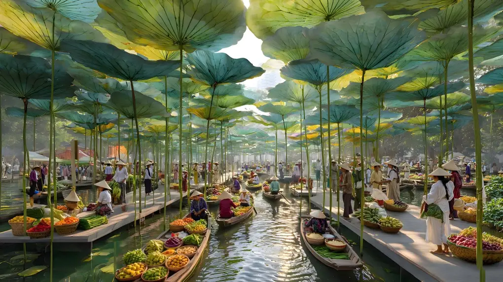 Quảng trường trung tâm và show nghệ thuật mặt nước Charmora City Nha Trang