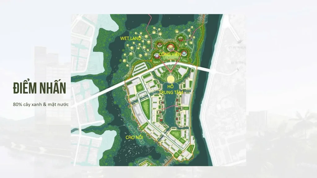 Quy hoạch chi tiết Wet Land, công viên và hồ trung tâm khu đô thị hỗn hợp Nha Trang