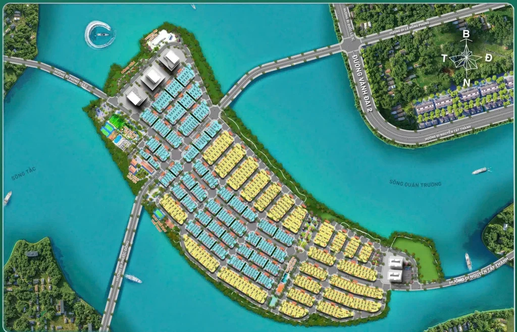 Vị trí dự án Khu đô thị 3 mặt sông Nam Nha Trang